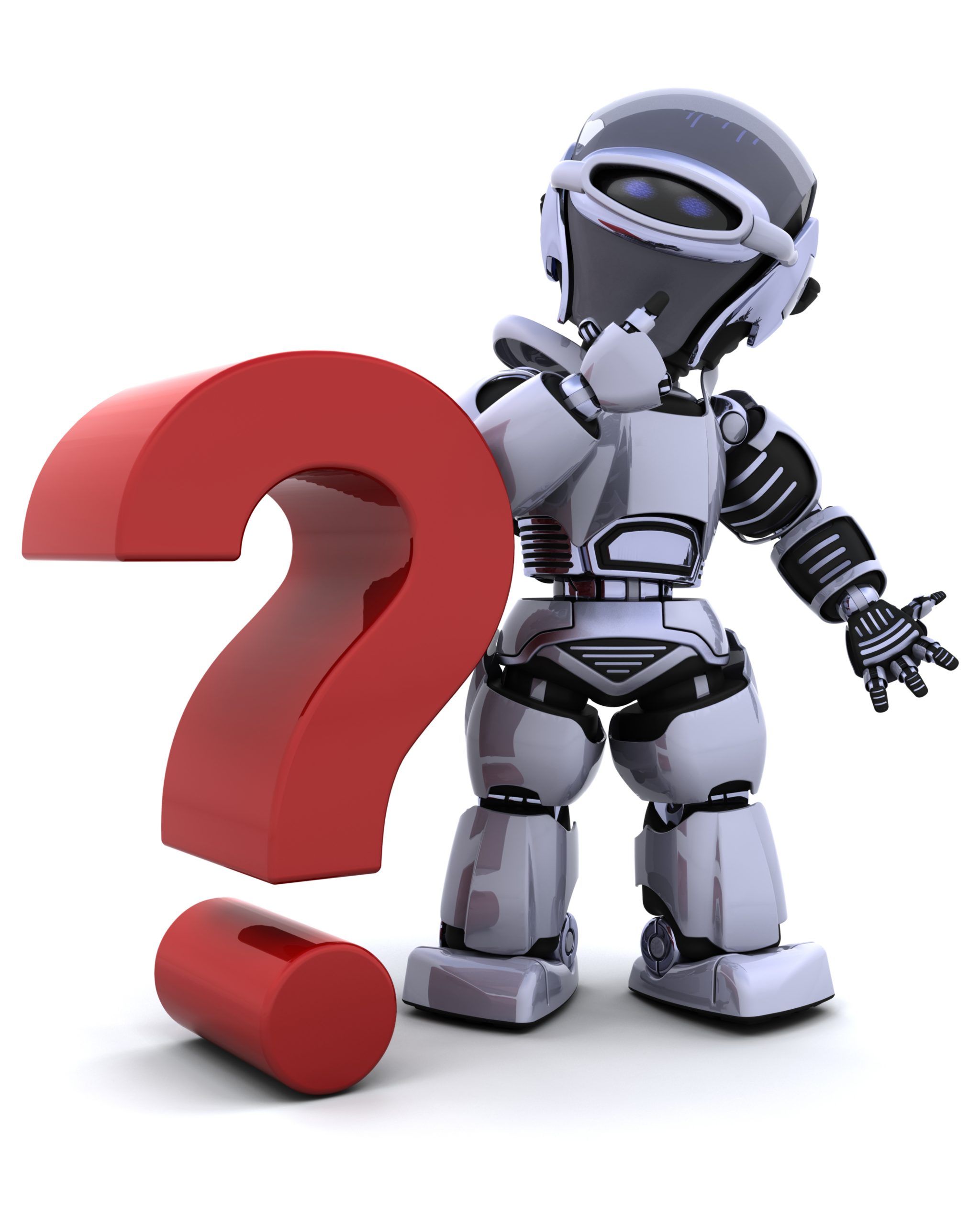 robot with symbol